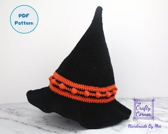 Crochet Witch Hat Pattern for All Ages