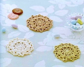 Crochet Pattern for Coaster: Table, Mug Accessories