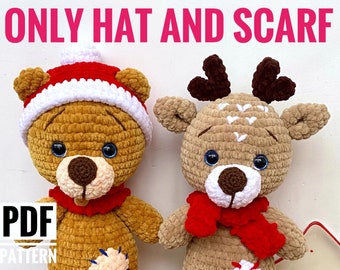 Easy Christmas Hat & Scarf Crochet Pattern