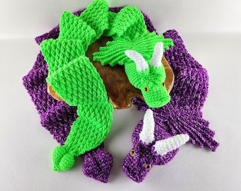 Dragon Scarf Crochet Pattern for All Ages