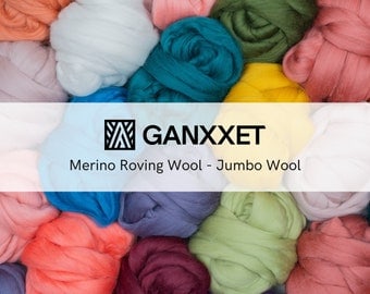 Ganxxet Merino Wool Roving for Crochet & Knitting