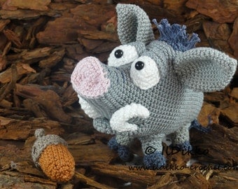 Wilbur the Wild Boar Amigurumi Crochet Pattern
