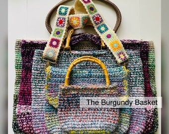 Beginner's Crochet Pattern: Scrap Yarn Tote Bag