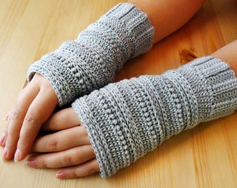Crochet Fingerless Gloves PDF Pattern