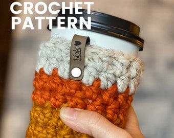 On-The-Go Crochet Coffee Cup Cozy Pattern