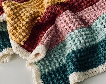 Sedge Stitch Crochet Pattern for Baby Blanket