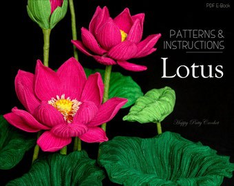 Sacred Lotus Crochet Pattern for Home Decor