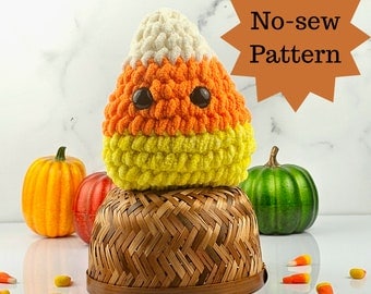 Crochet Candy Corn Decor: Easy Amigurumi Pattern
