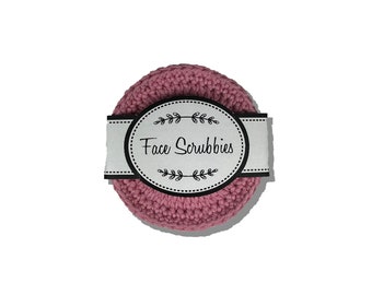 Printable Label Template for Facial Scrubbies