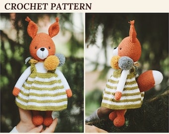 Amigurumi Squirrel: Adorable PDF Crochet Pattern