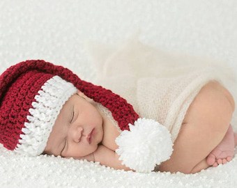 Baby Santa & Elf Crochet Hat Patterns