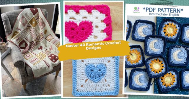 40 Heart Granny Square Crochet Patterns: Master Romantic Designs Today!