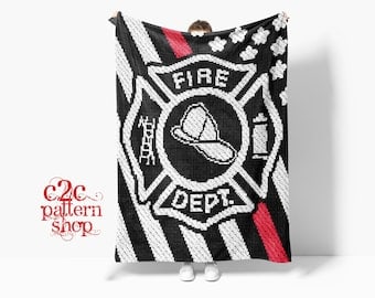 Fire Department Logo Crochet Pattern with Instructions