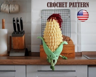 Crochet Amigurumi Corn Pattern: PDF Tutorial