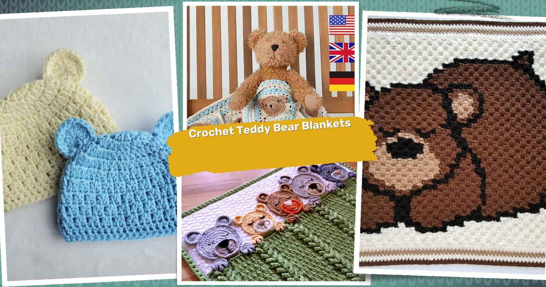 Sleep tight teddy hotsell bear blanket pattern