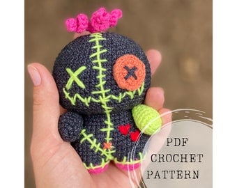 Cute Voodoo Doll Halloween Crochet Pattern