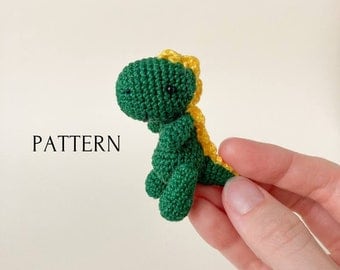 Mini Dino Crochet Toy and Doll Amigurumi Pattern