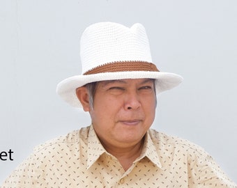 Crochet Fedora Hat Pattern: DIY Father's Day Gift