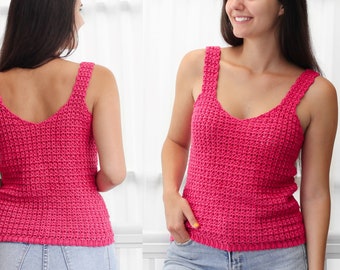 Allison Crochet Top Pattern: Lace Camisole XS-3XL