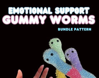Charming Crochet Pattern for Gummy Worm Toy