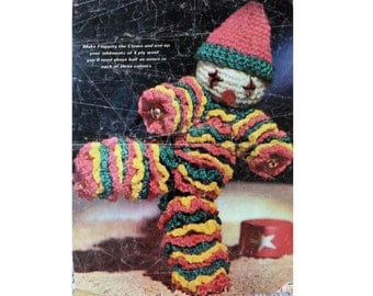 Vintage Clown Doll Crochet Pattern PDF