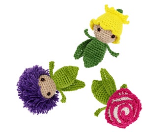 Mini Daffodil, Giant Onion, Carnation Crochet Pattern