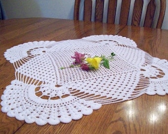 Vintage Square Within Square Crochet Doily Pattern