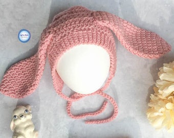 Crochet Bunny Bonnet Pattern for All Ages