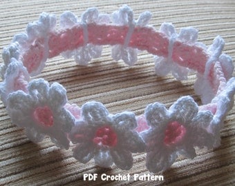 Crochet Pattern: Daisy Baby Headband (0-12 Months)