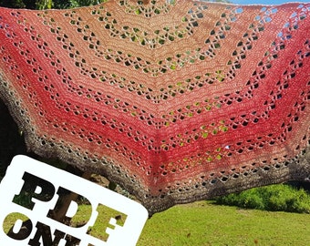 Asgard Easy Crochet Shawl Pattern PDF