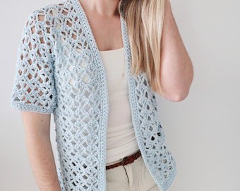 Crochet Summer Lace Cardigan PDF Pattern