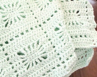 Spiderweb Crochet Baby Blanket PDF Pattern