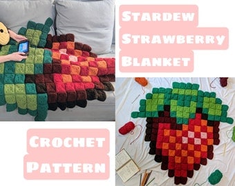 Beginner-Friendly Strawberry Blanket Crochet Pattern - Stardew Valley