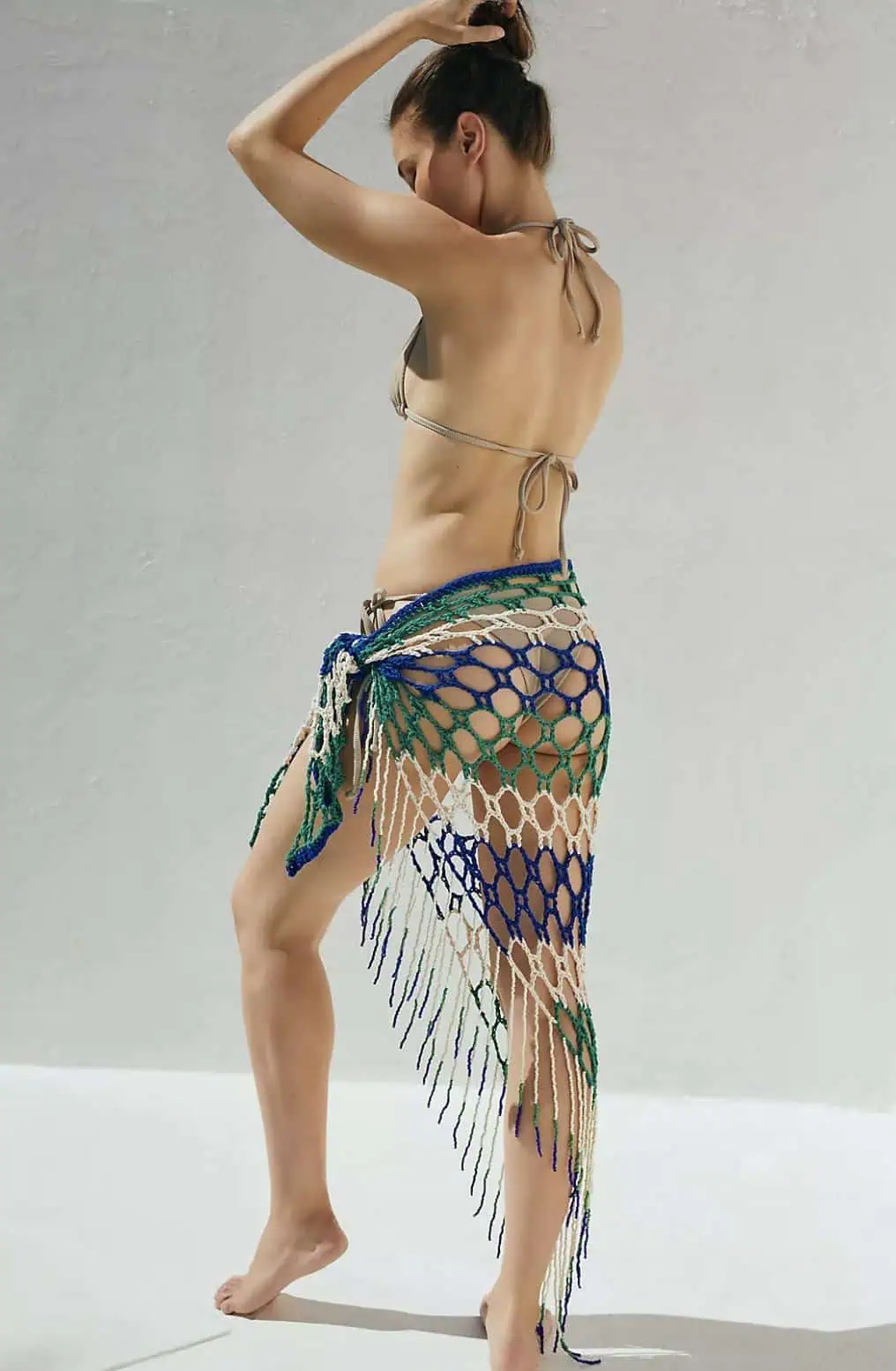 Agua Bendita Catty Crochet Fringe Sarong