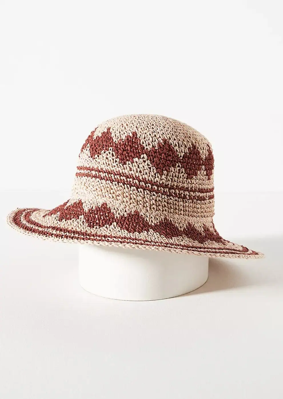 Printed Crochet Bucket Hat