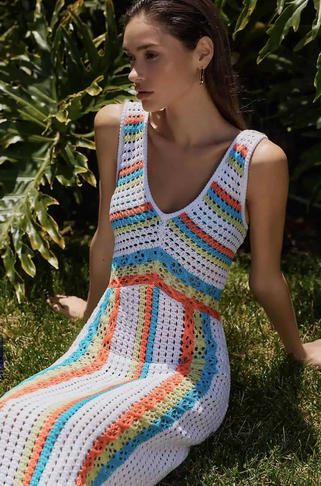 Solid & Striped Aubrey Crochet Dress