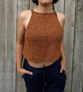 Terracotta Cotton Tank Top