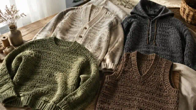 12 Crochet Sweater Patterns for Men You Can Wear Year After Year