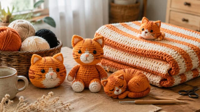 21 Garfield-Inspired Crochet Patterns for Amigurumi, Blankets, Gifts, and More