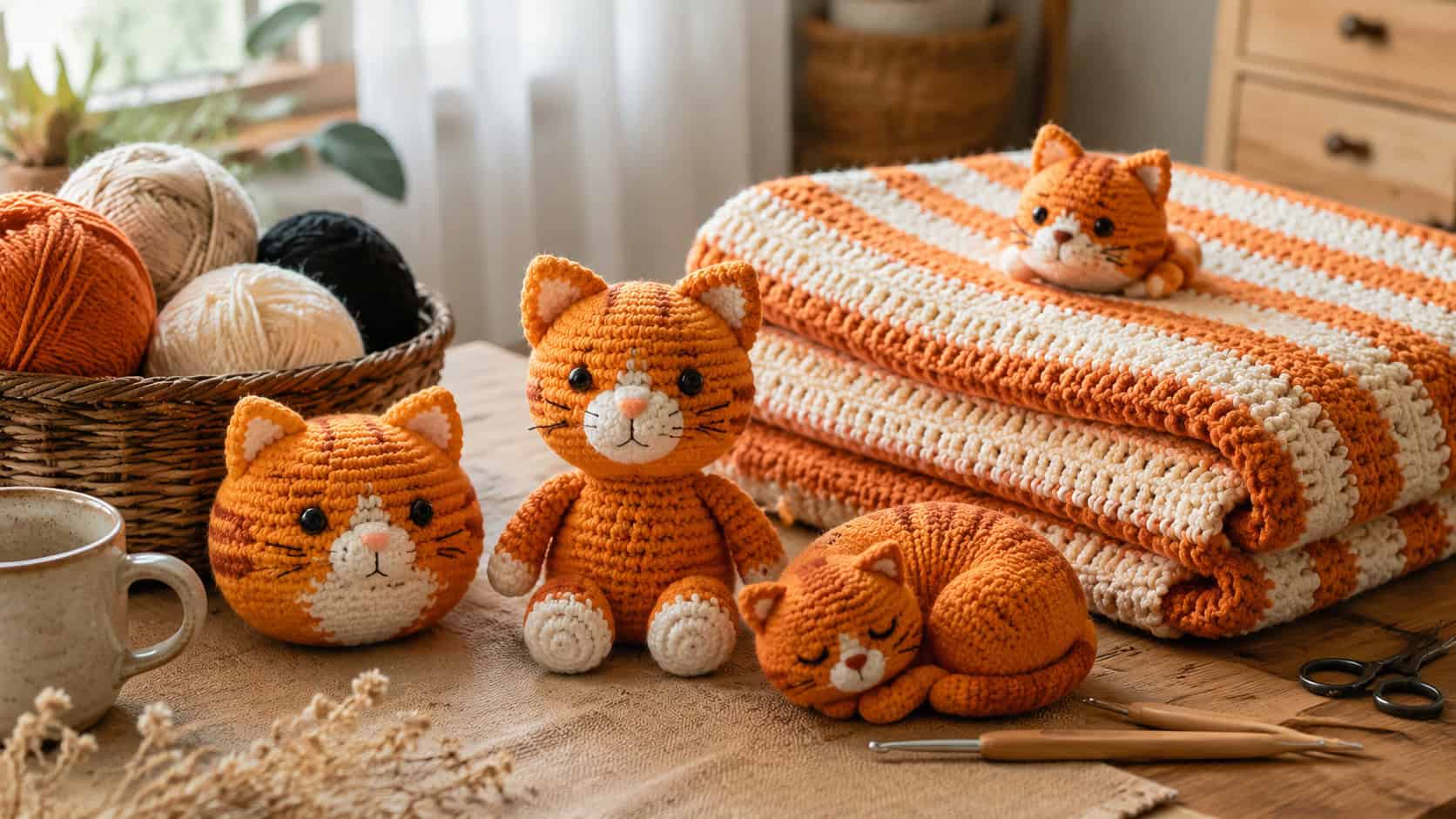 21 Garfield-Inspired Crochet Patterns for Amigurumi, Blankets, Gifts, and More