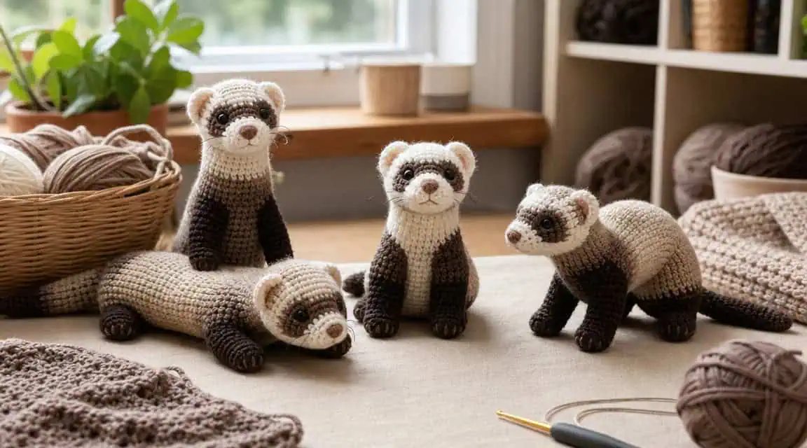 26 Ferret Crochet Patterns to Stitch Cute, Floppy, and Realistic Amigurumi