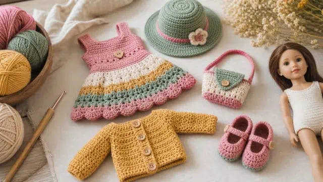30 American Girl Crochet Patterns for Dresses, Accessories, and Giftable Doll Looks