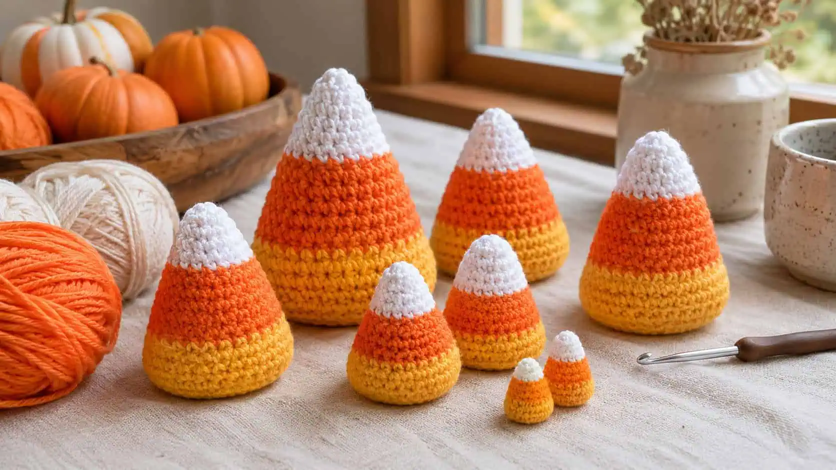 30 Candy Corn Crochet Patterns to Sweeten Your Autumn Decor