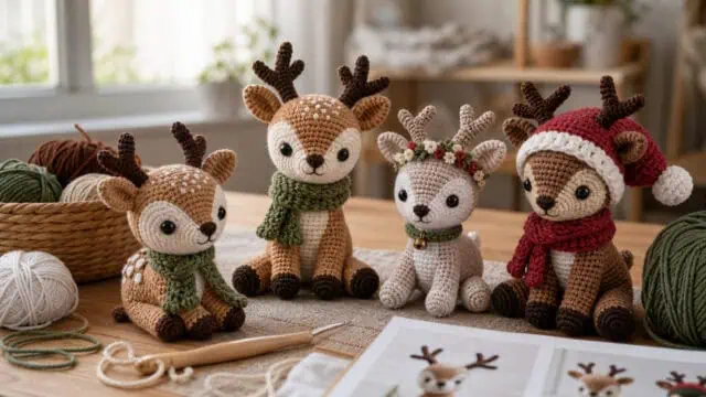 30 Deer Crochet Patterns for Woodland, Holiday, and Amigurumi Projects