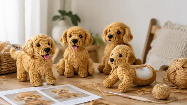30 Golden Retriever Crochet Patterns to Make a Loyal Handmade Pup