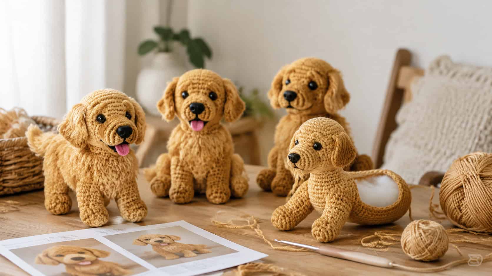 30 Golden Retriever Crochet Patterns to Make a Loyal Handmade Pup