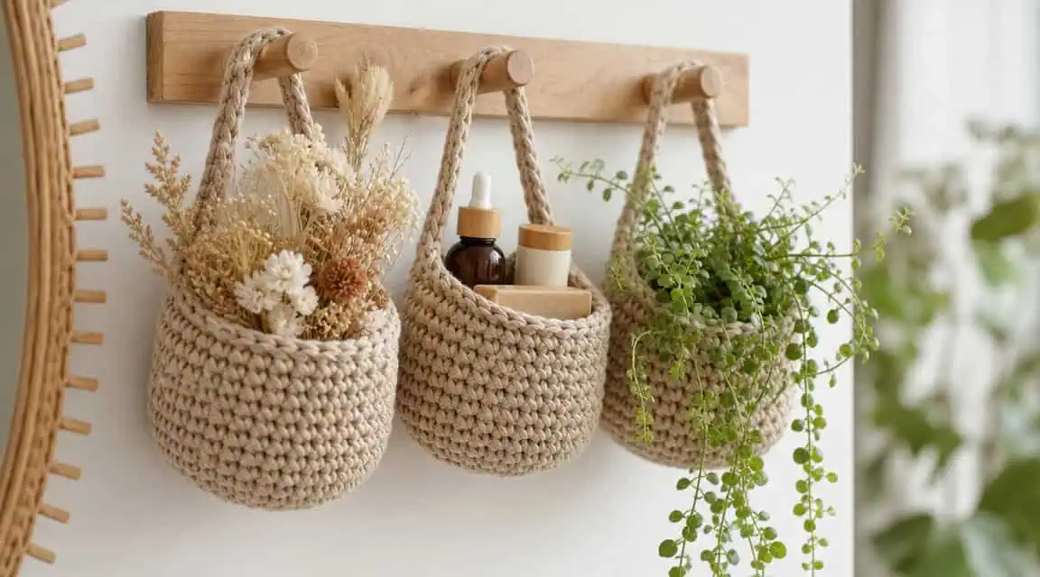30 Hanging Basket Crochet Patterns to Organize, Display, and Decorate Beautifully