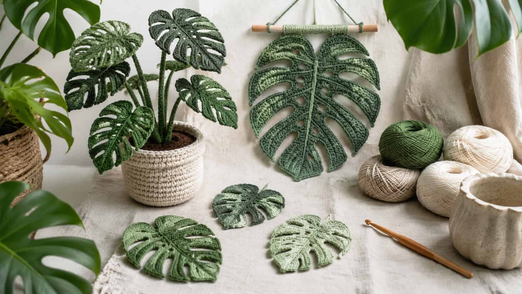 21 Monstera Crochet Patterns: Create Your Own Tropical Paradise at Home!