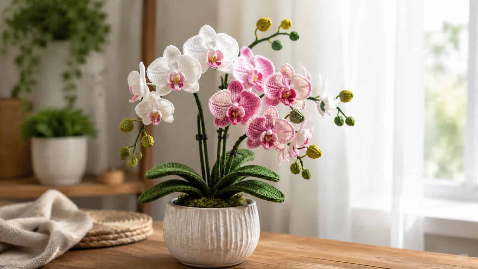 30 Orchid Crochet Patterns to Stitch Elegant Blooms for Home Decor and Gifts