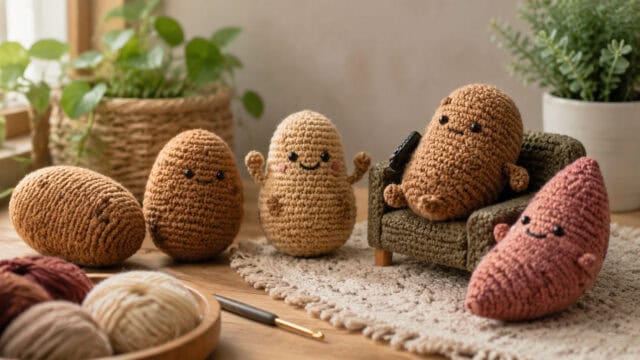 30 Potato Crochet Patterns: Spud Amigurumi, Desk Buddies, Play Food, and Clever Gag Gifts